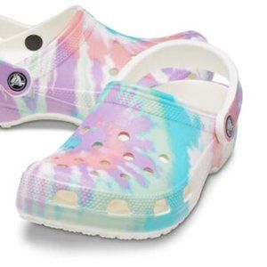 Mens Crocs Classic Tie Dye Graphic Clogs 205453-6SN